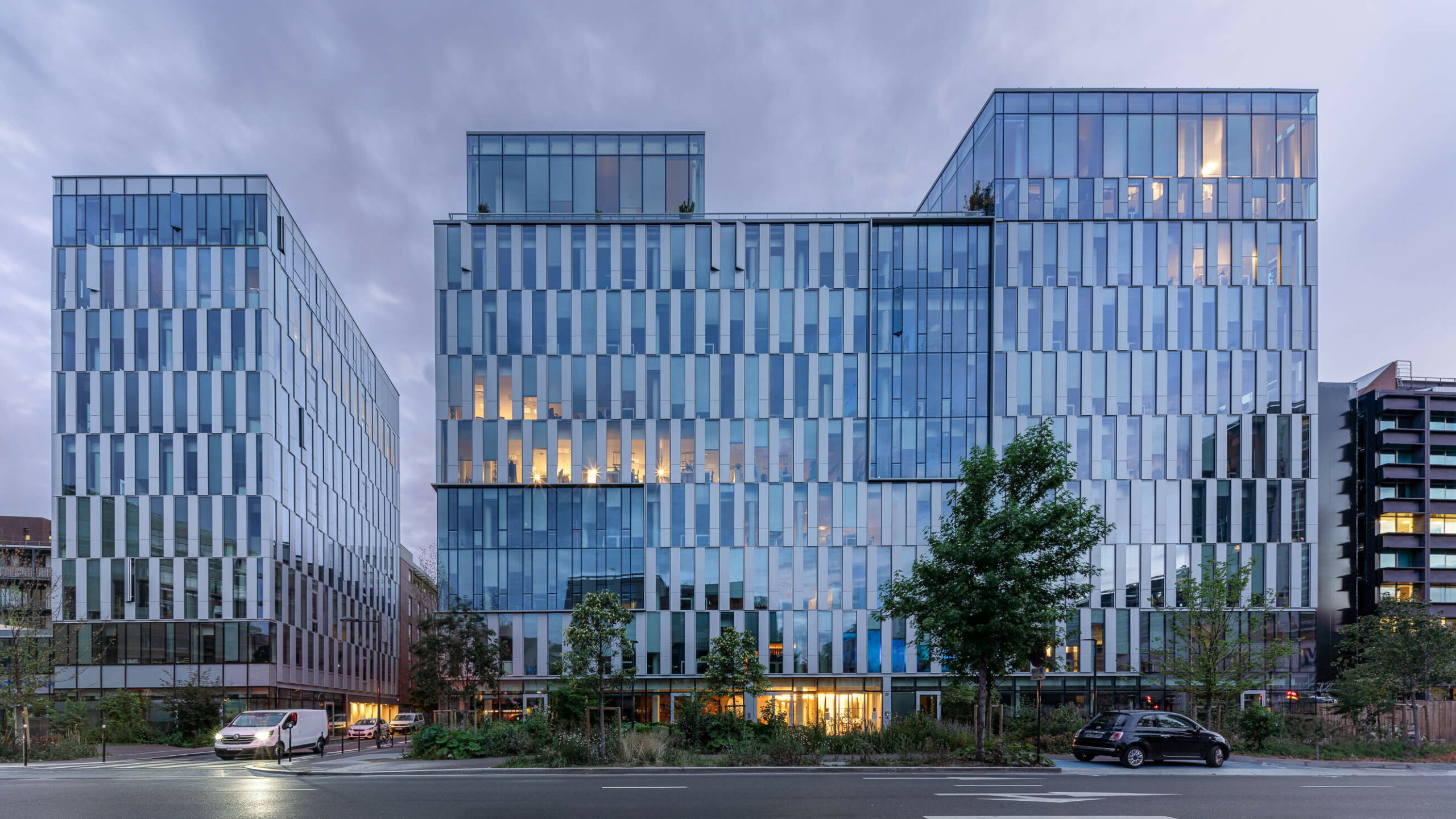 architecture-bureaux-grand-paris-michael-bouton vue de nuit architecture-bureaux-grand-paris-michael-bouton vue de nuit