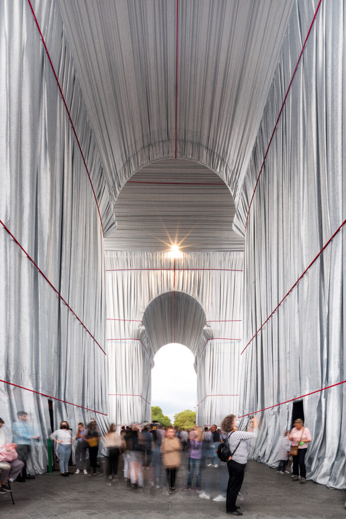 Arc de Triomphe Paris Christo - photographe Michael Bouton - 