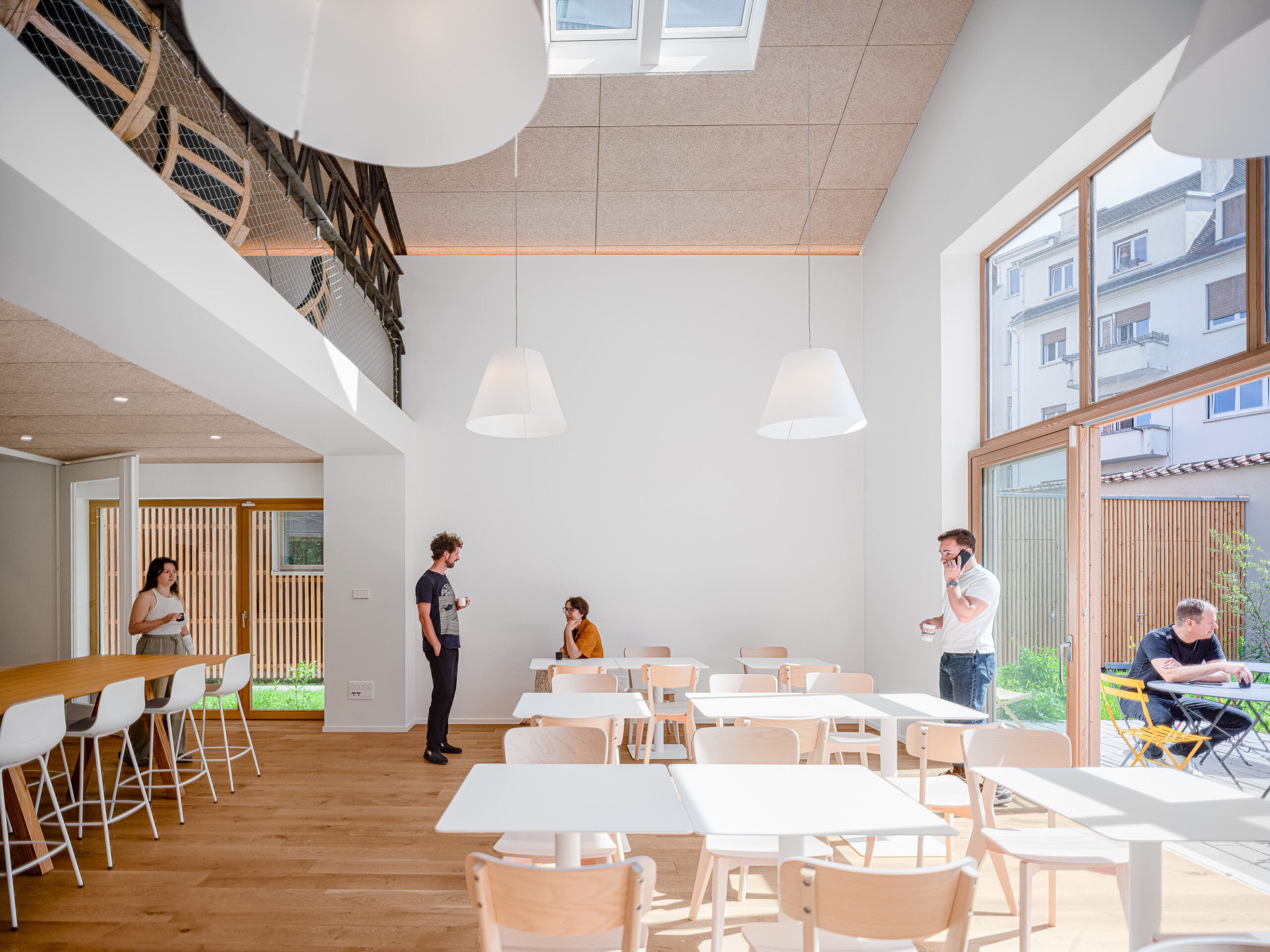 Photographie architecture Oslo cafétéria agence